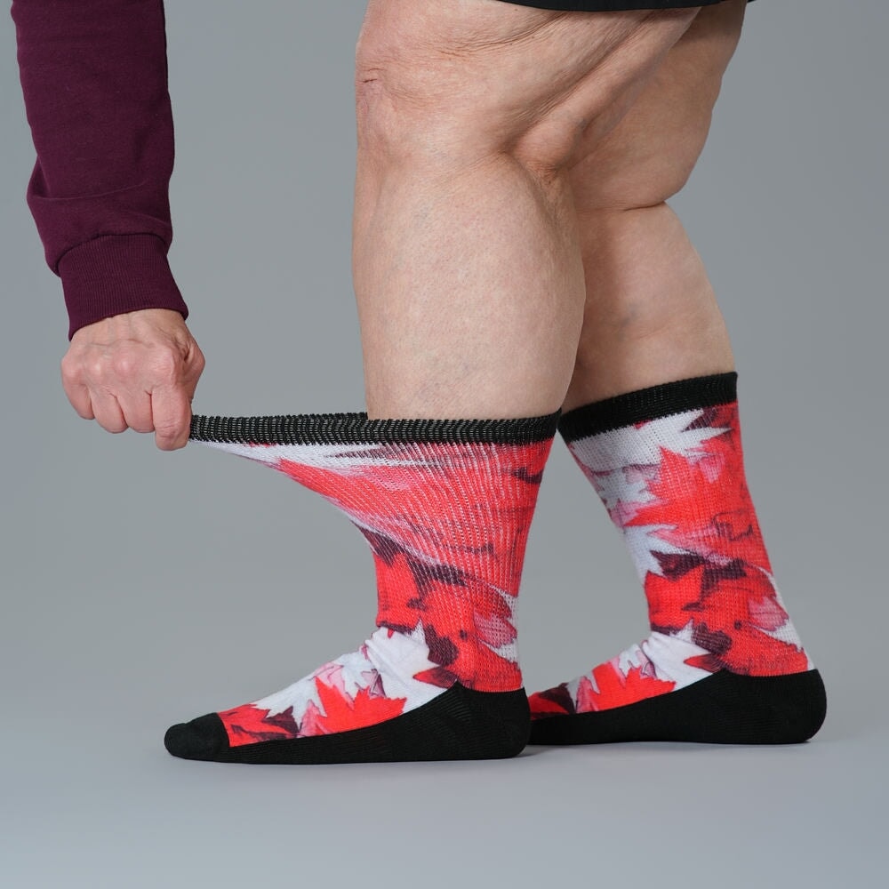 Maple Leaves EasyStretch™ Socks