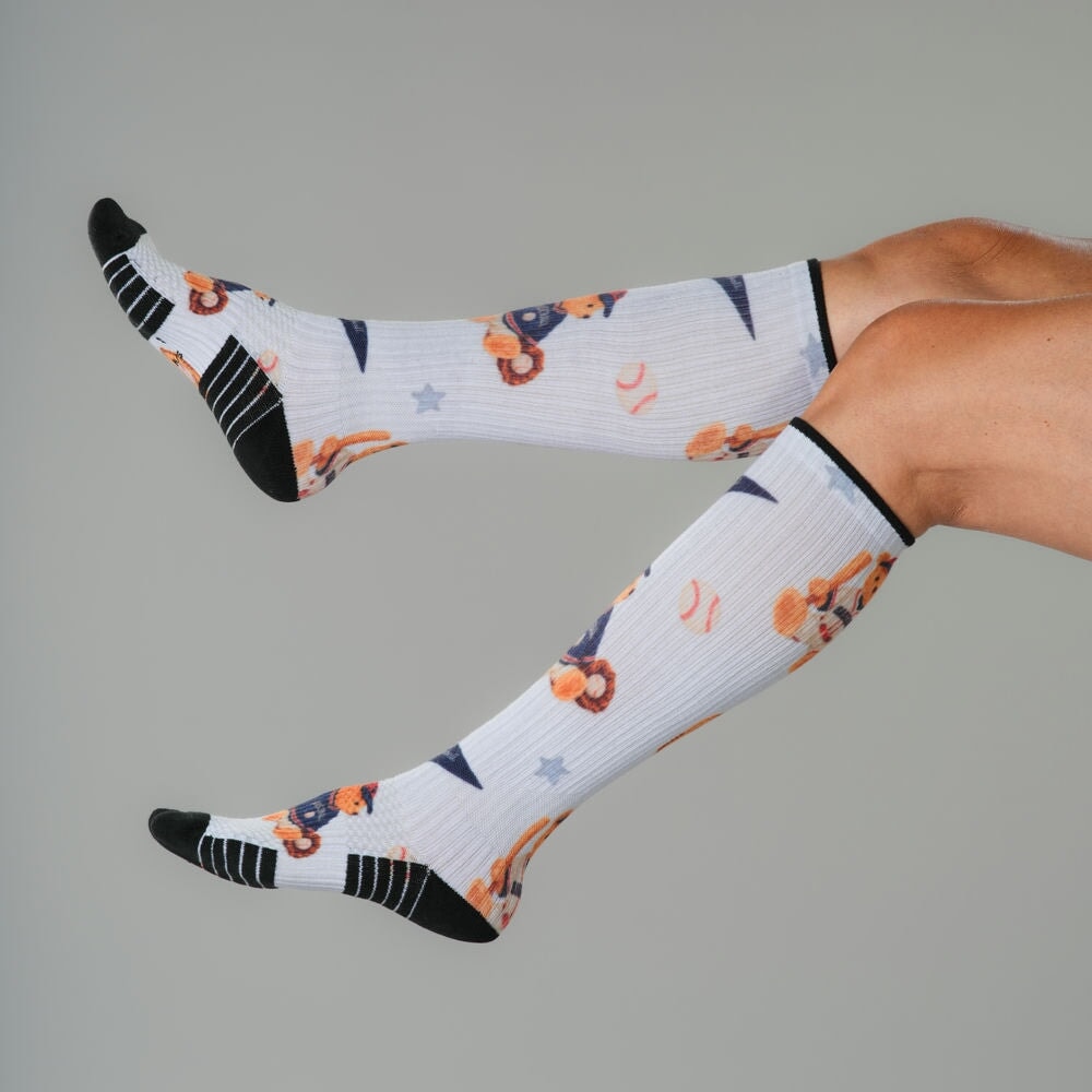 Baseball Bears Compression Socks