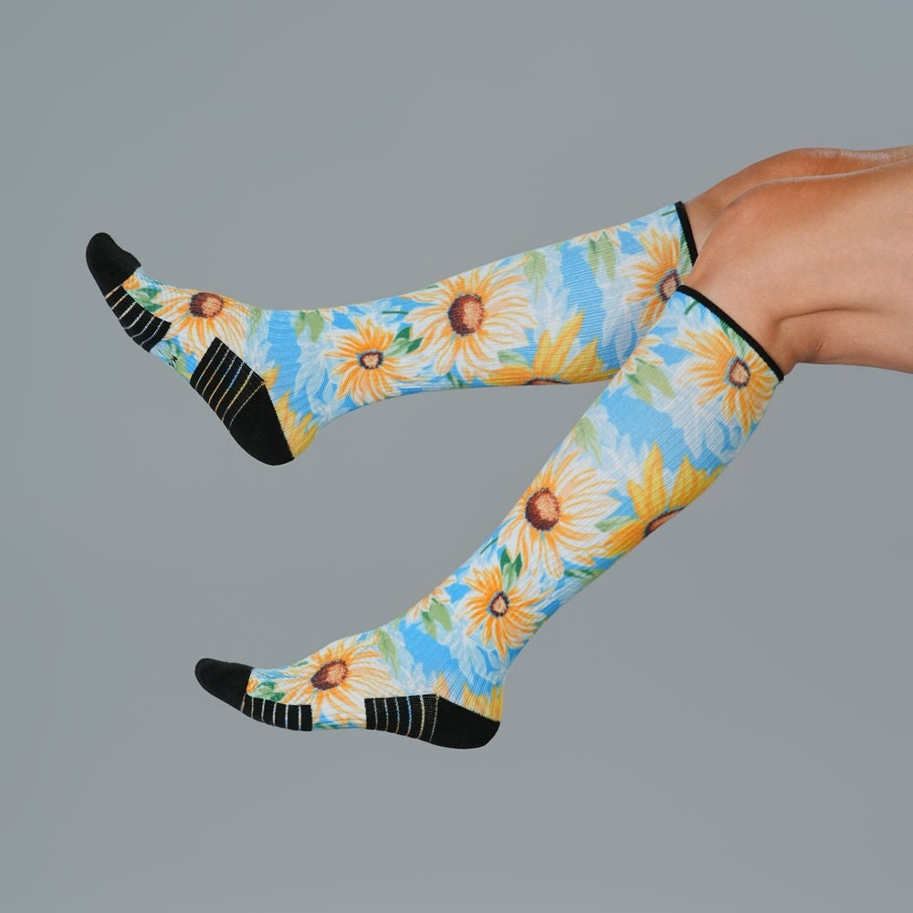 Sunflower Sky Compression Socks