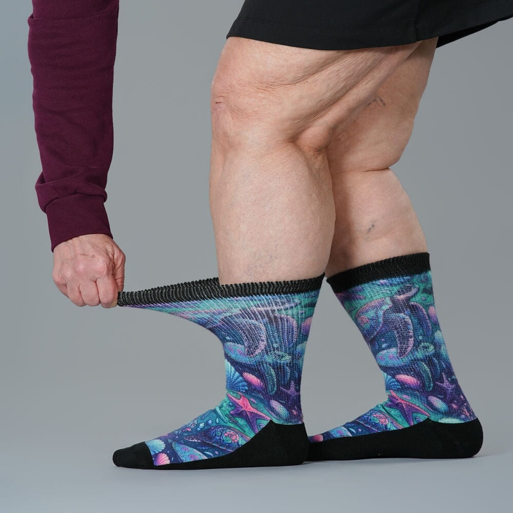 Iridescent Sealife EasyStretch™ Socks