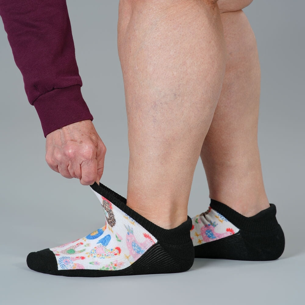 Rooster Razzle Ankle Socks