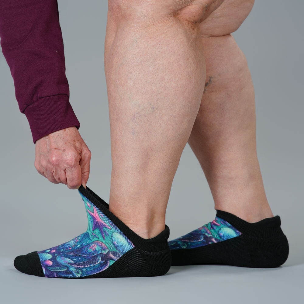Iridescent Sealife Ankle Socks