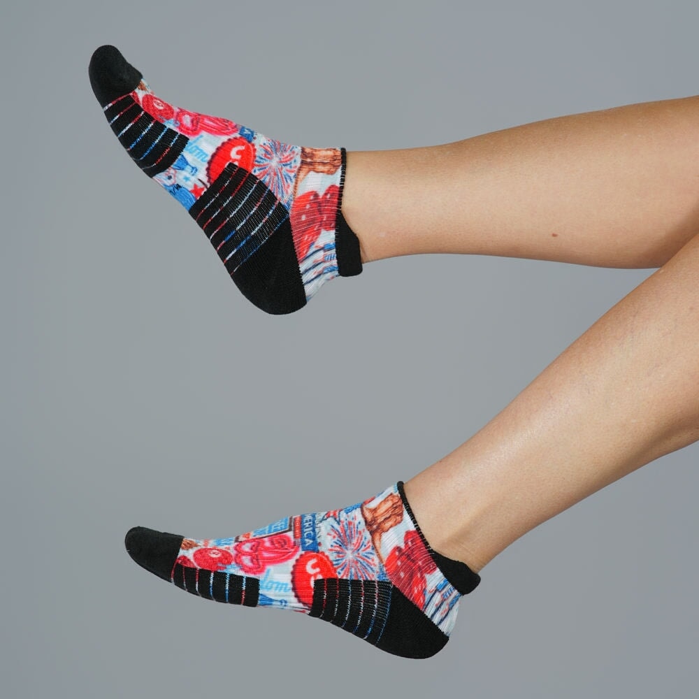 Classic Americana Ankle Compression Socks