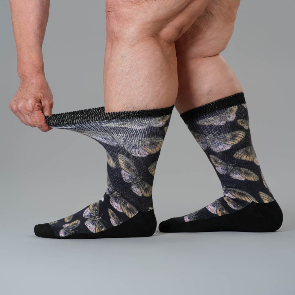 Midnight Moths EasyStretch™ Socks