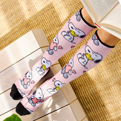 Live Laugh Snoopy Compression Socks Bundle 3-Pack