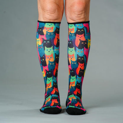Cozy Cats Compression Socks 5-Pack Bundle