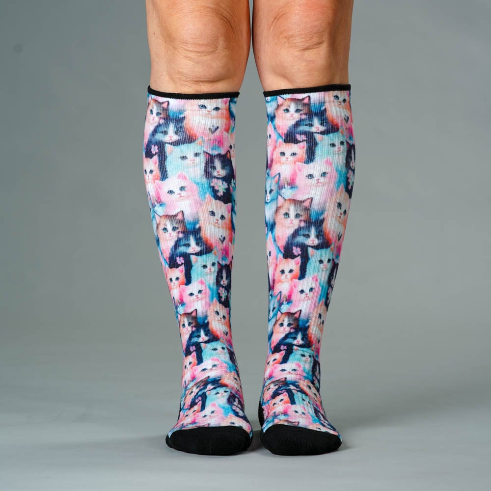 Cozy Cats Compression Socks 5-Pack Bundle