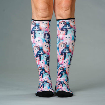 Cozy Cats Compression Socks 5-Pack Bundle