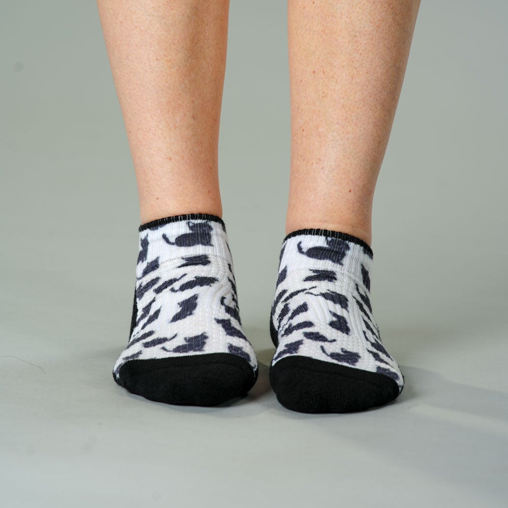 Cozy Cats Ankle Compression Socks 5-Pack Bundle