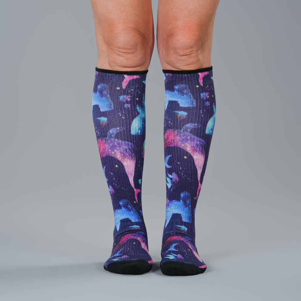 Ocean of Stars Compression Socks
