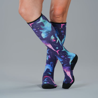 Ocean of Stars Compression Socks