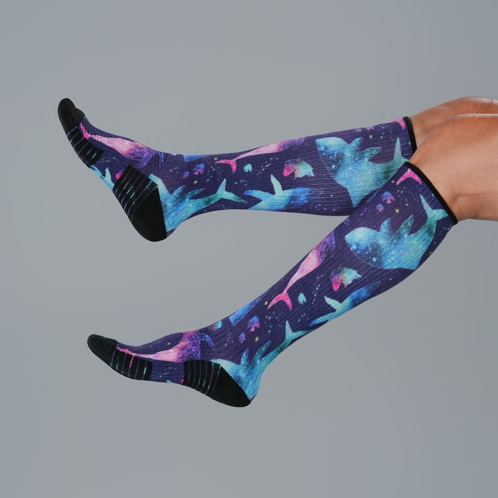 Ocean of Stars Compression Socks