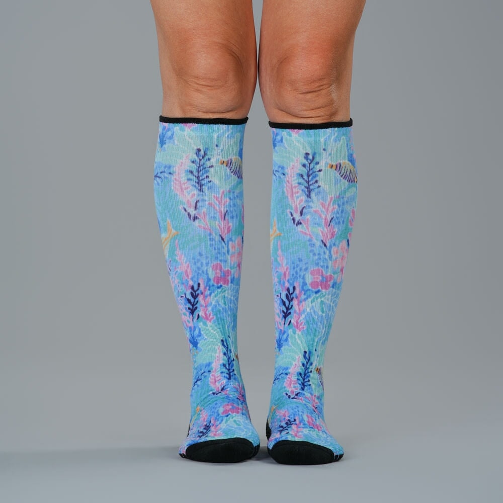 Pastel Reef Compression Socks