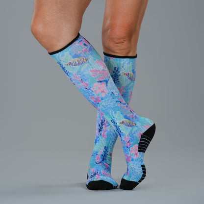 Pastel Reef Compression Socks