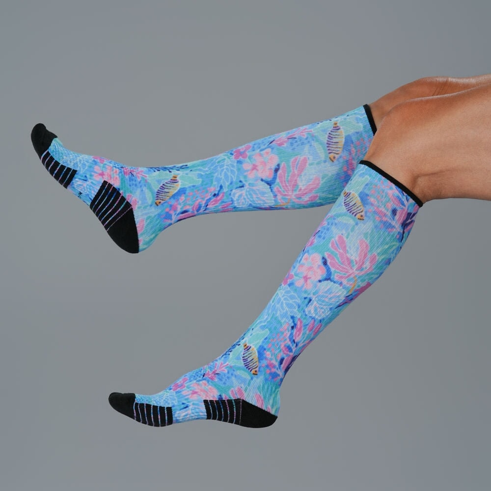 Pastel Reef Compression Socks