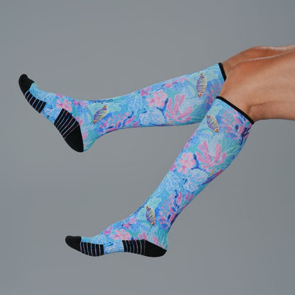 Pastel Reef Compression Socks