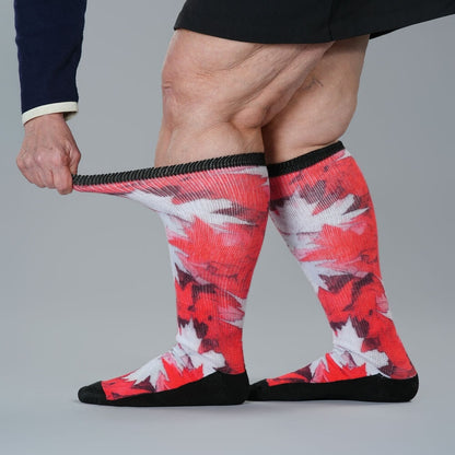 Maple Leaves EasyStretch™ Socks