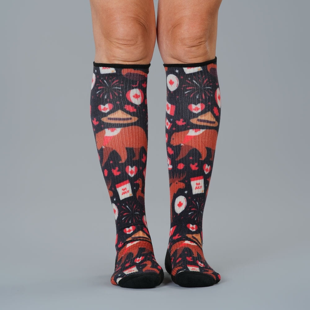 Oh! Canada Compression Socks