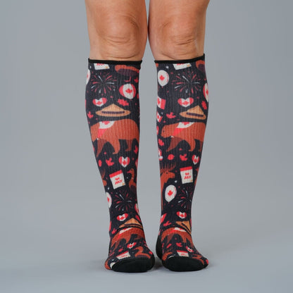 Oh! Canada Compression Socks