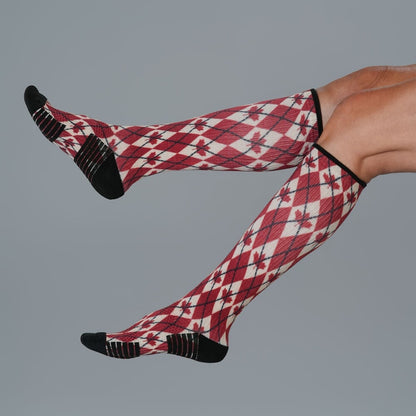 Canadian Argyle Compression Socks