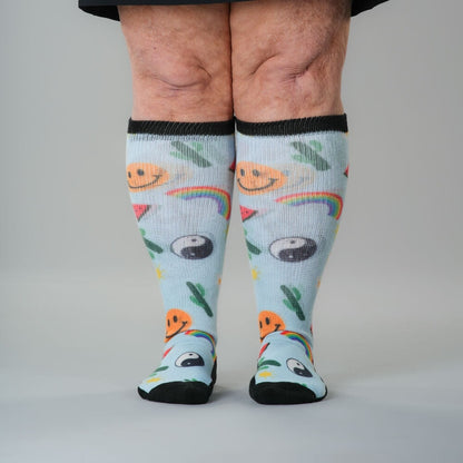 Happy Vibes EasyStretch™ Socks 5-Pack Bundle