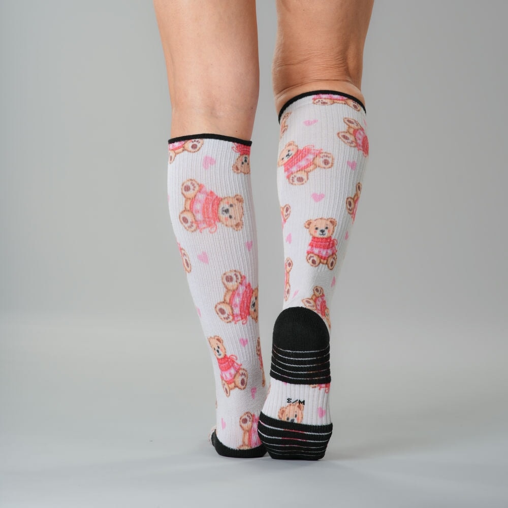Sweetheart Bear Compression Socks