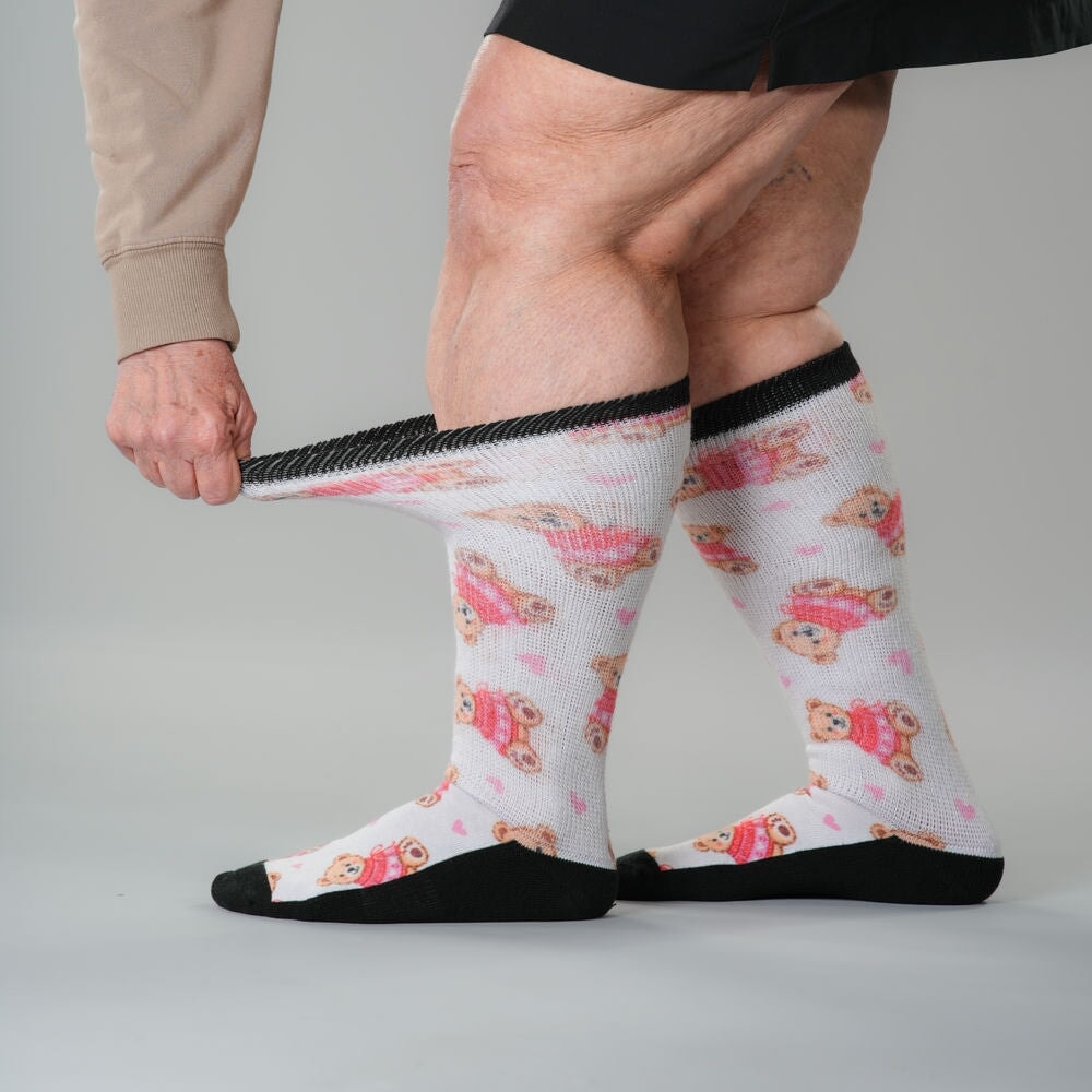 Sweetheart Bear EasyStretch™ Socks