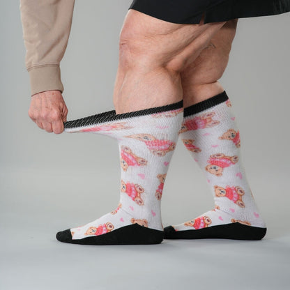 Sweetheart Bear EasyStretch™ Socks