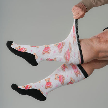 Sweetheart Bear EasyStretch™ Socks