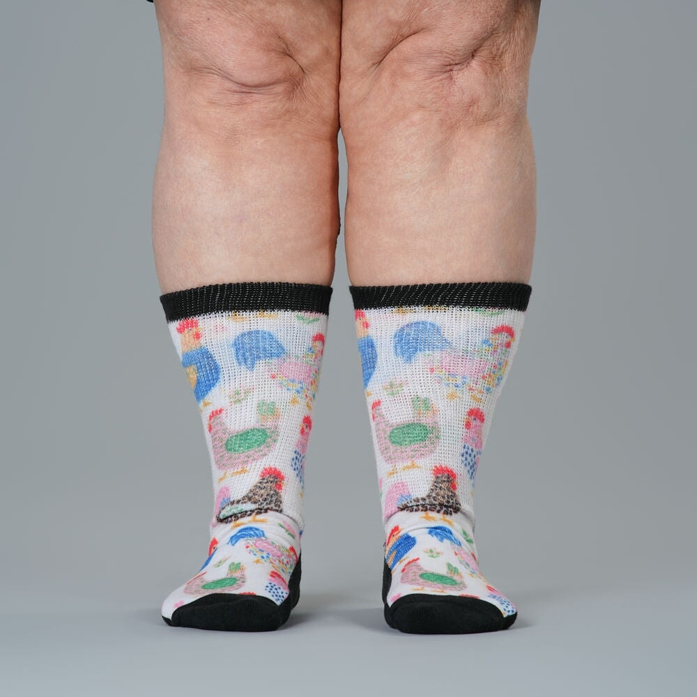 Rooster Razzle EasyStretch™ Socks