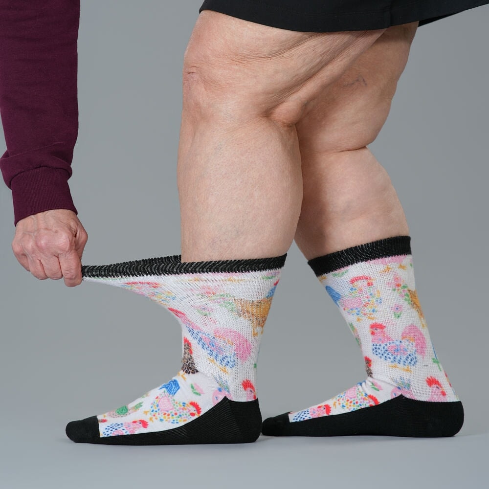 Rooster Razzle EasyStretch™ Socks
