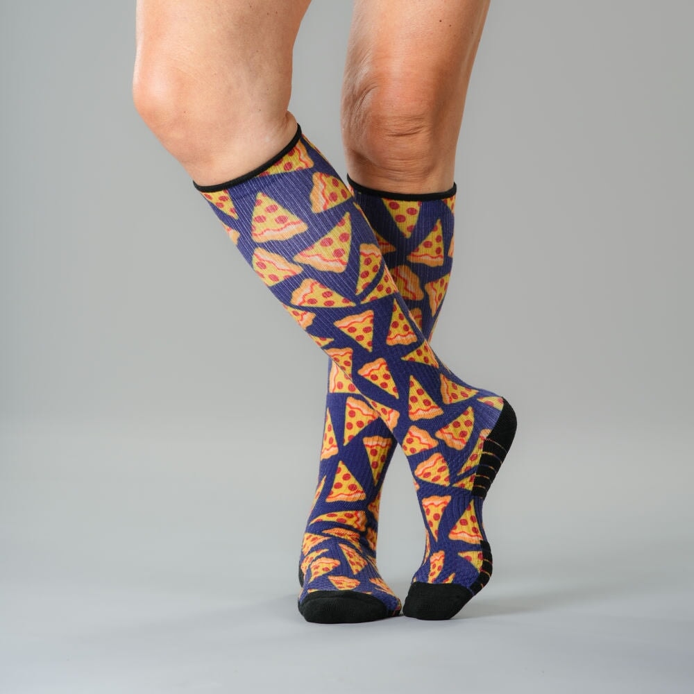 Pizza Party Compression Socks