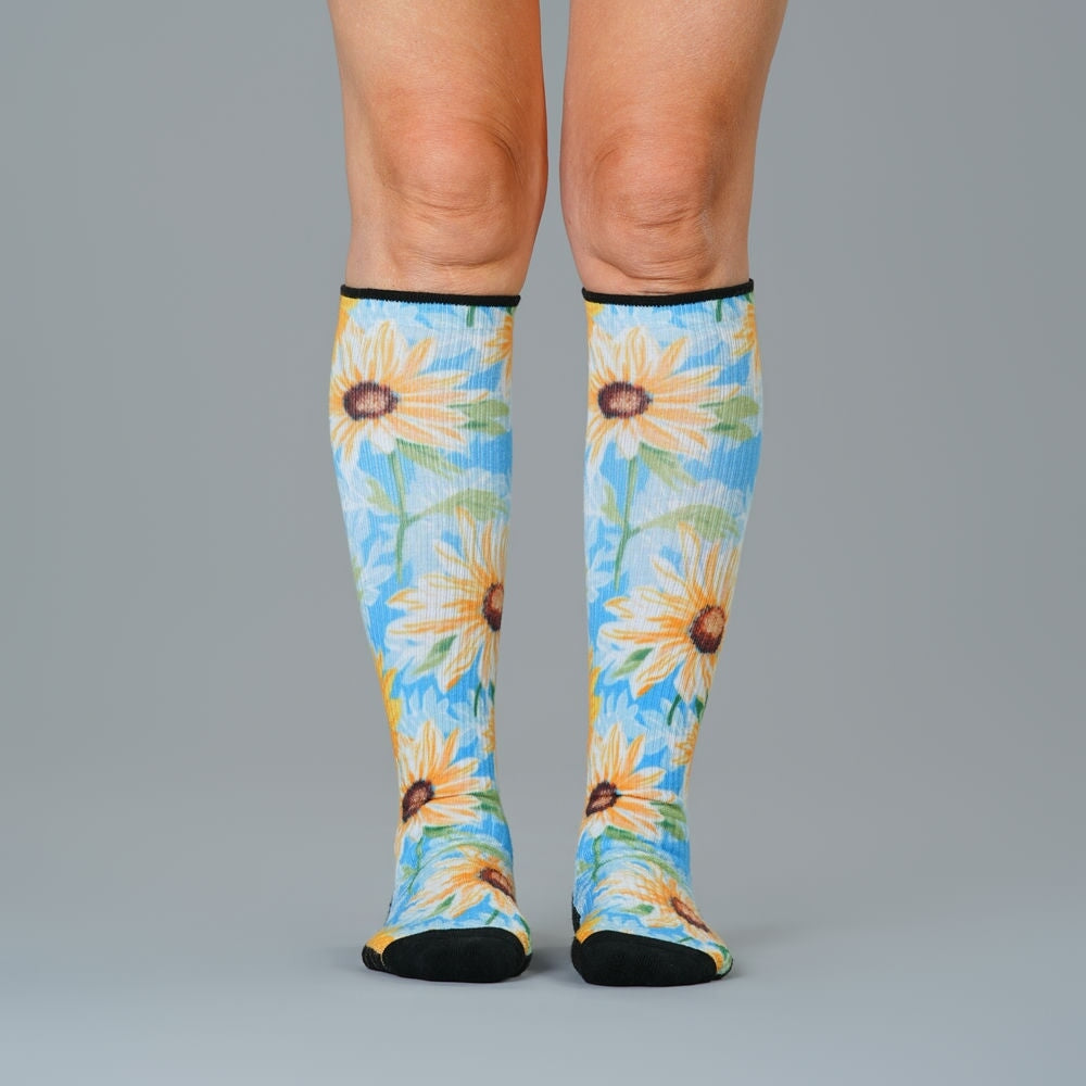 Sunflower Sky Compression Socks