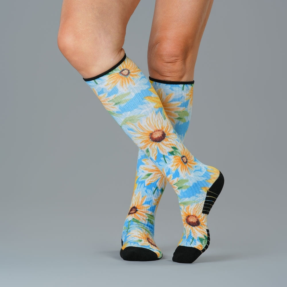 Sunflower Sky Compression Socks
