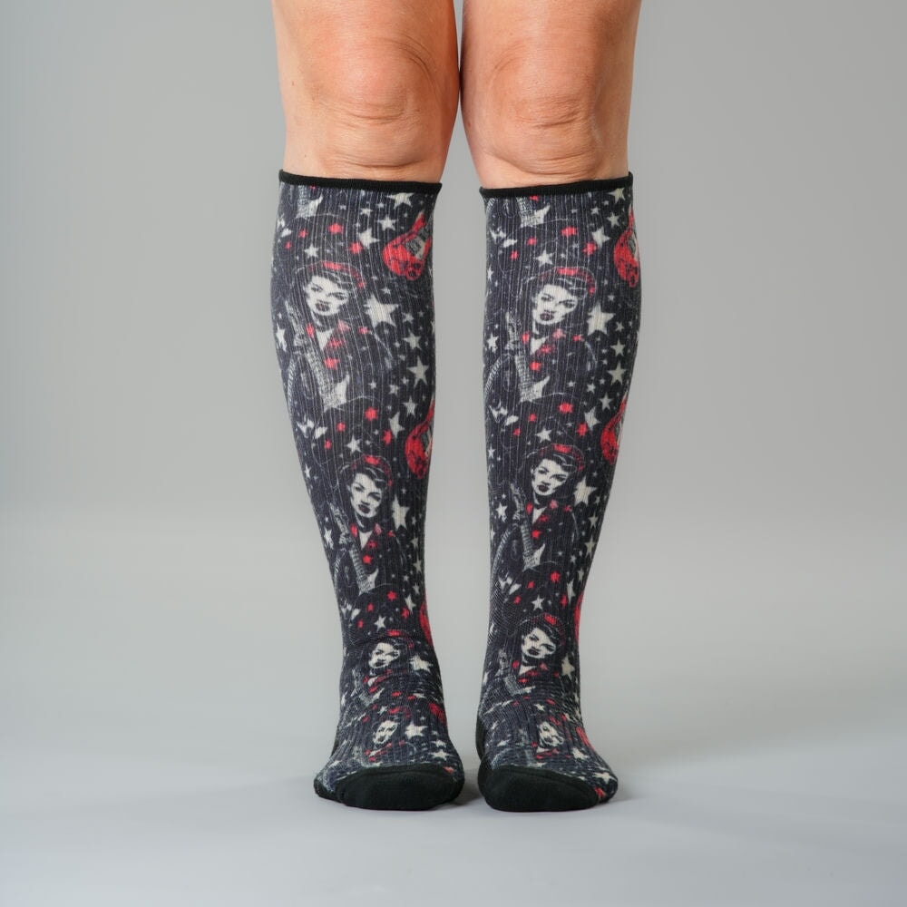 Retro Rocker Compression Socks 5-Pack Bundle