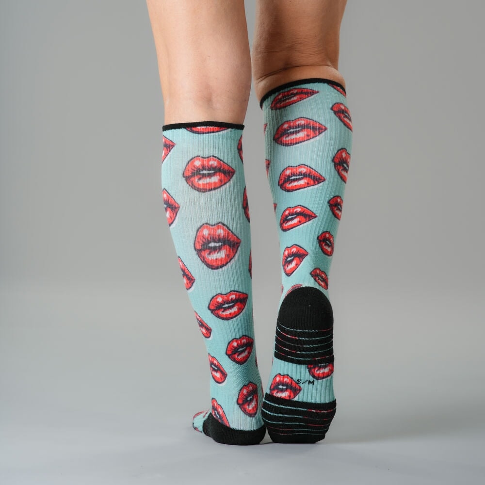Vintage Kiss Compression Socks