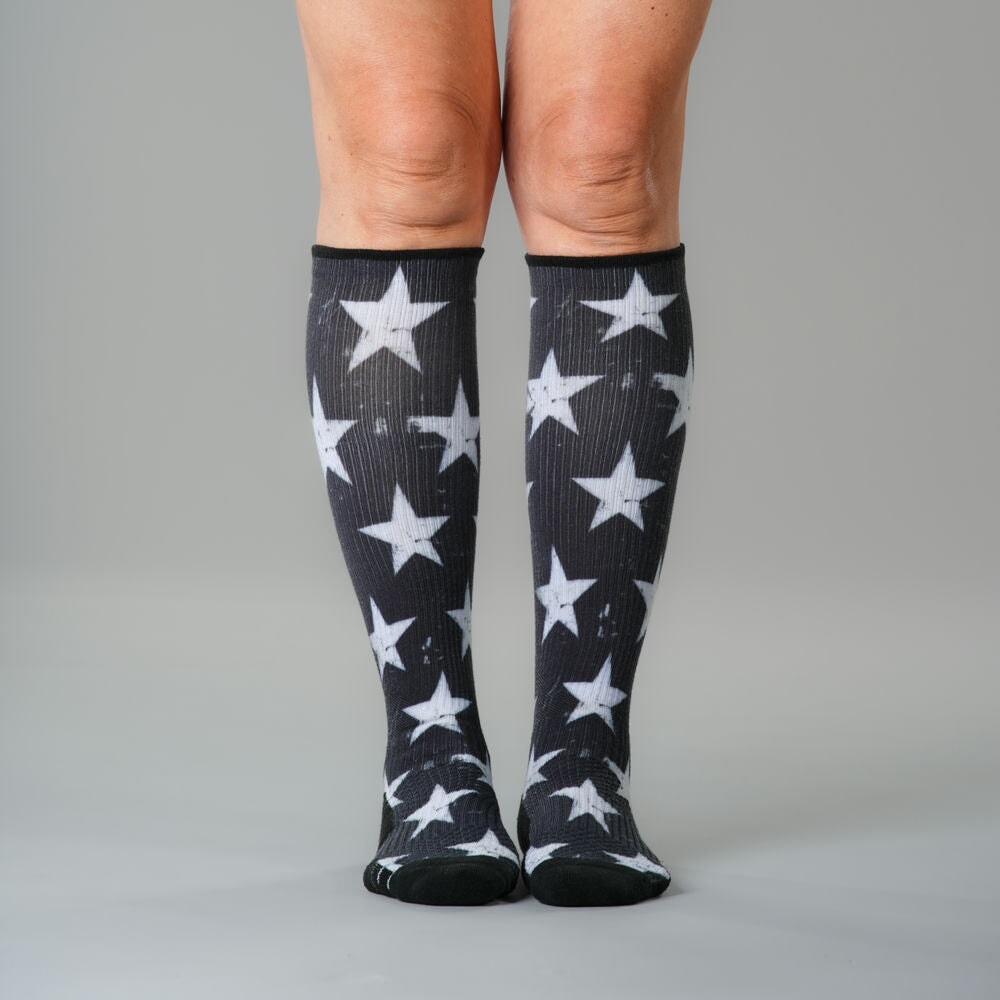 Retro Stars Compression Socks