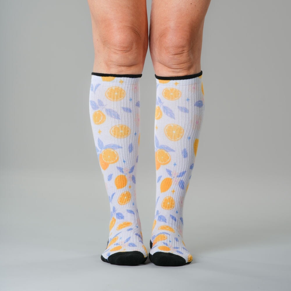 Lavender Lemon Compression Socks