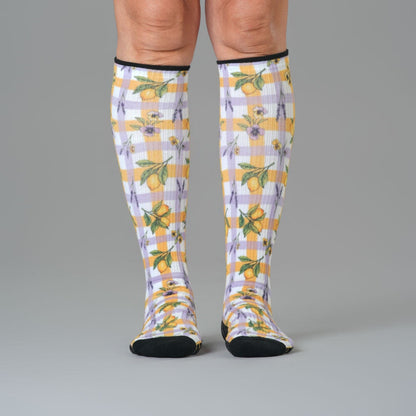 Gingham Garden Compression Socks 5-Pack Bundle