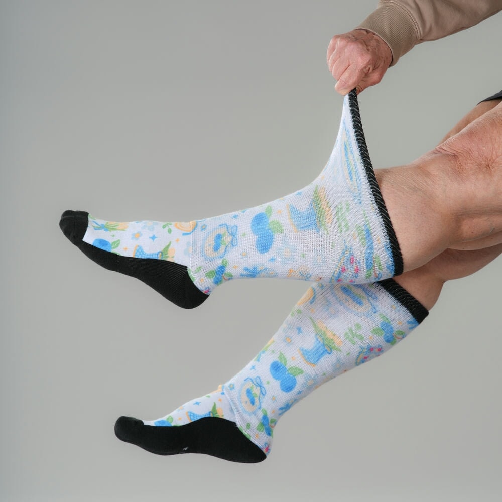 Berry Blue EasyStretch™ Socks
