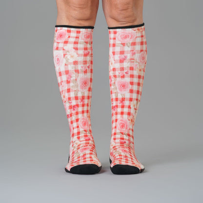 Cottage Rose Compression Socks