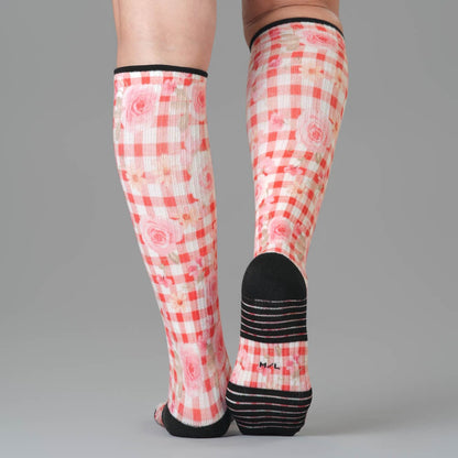 Cottage Rose Compression Socks