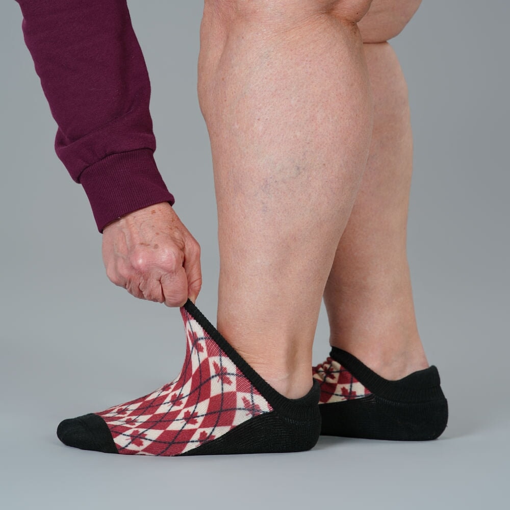Canadian Argyle Ankle Socks