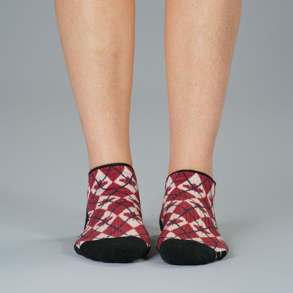 Canadian Argyle Ankle Compression Socks
