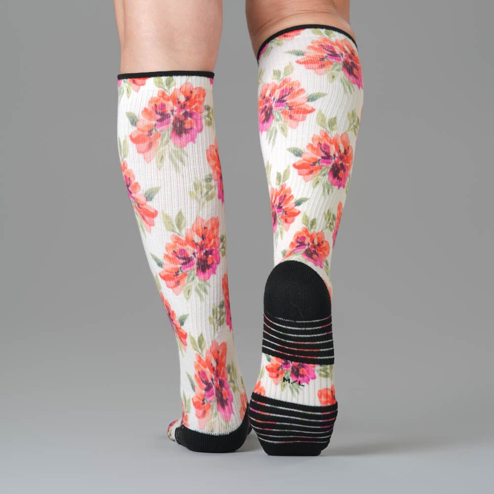 Pastel Petals Compression Socks