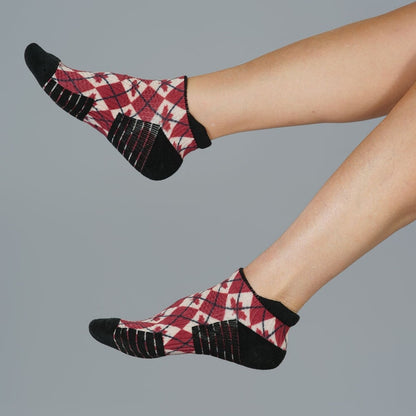 Canadian Argyle Ankle Compression Socks