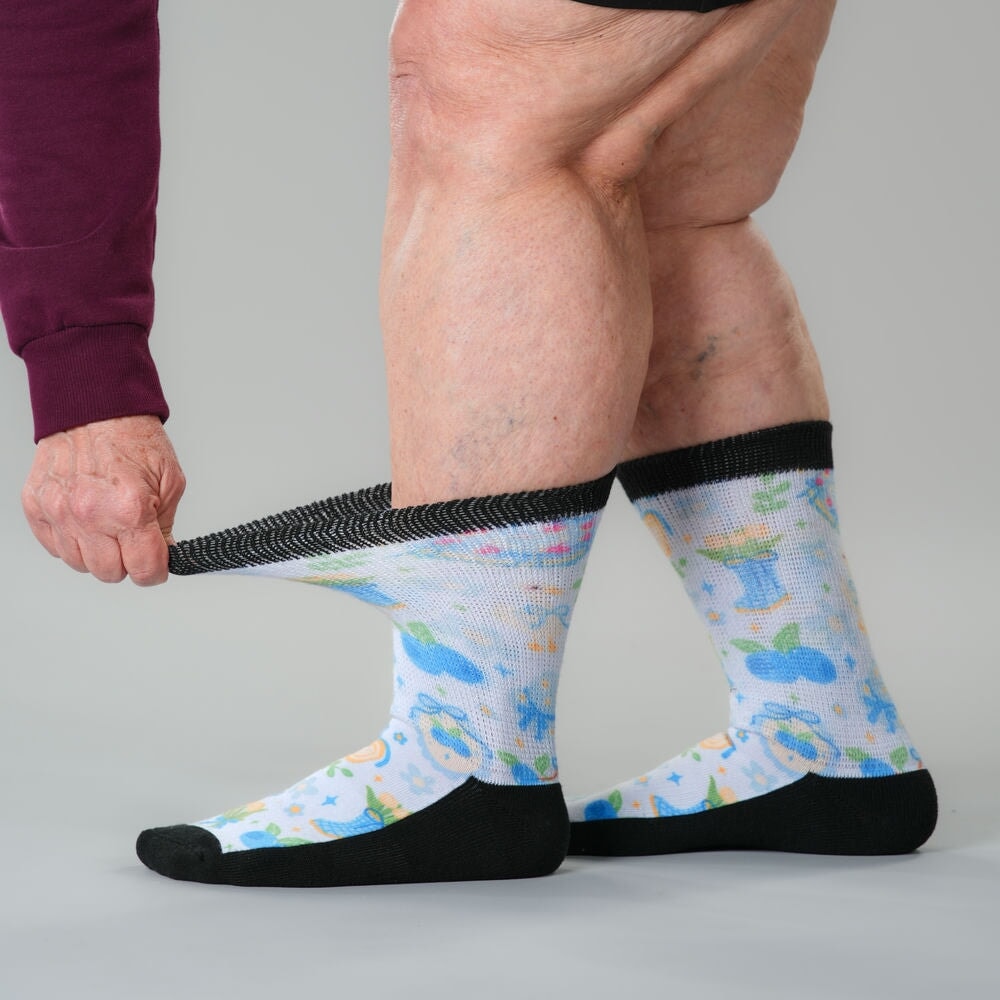 Berry Blue EasyStretch™ Socks