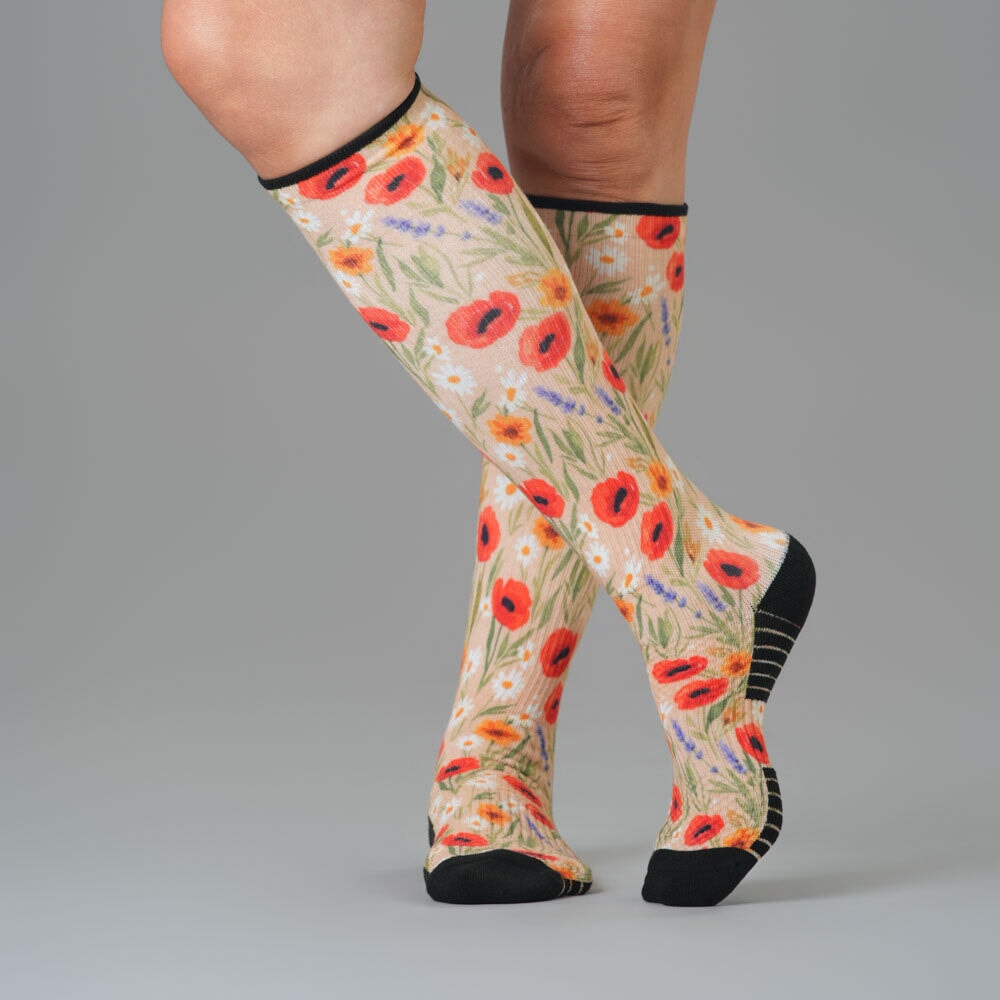 Poppy Summer Compression Socks