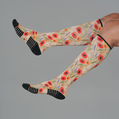 Poppy Summer Compression Socks