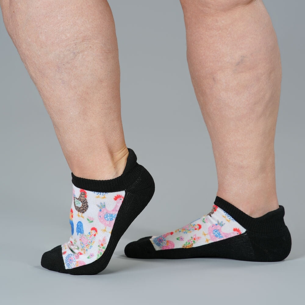 Rooster Razzle Ankle Socks